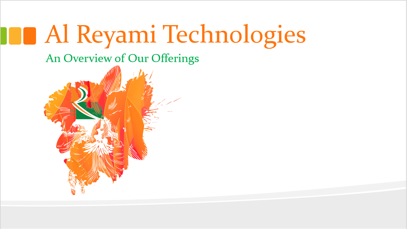 Our Products and Services - Al Reyami Technologies