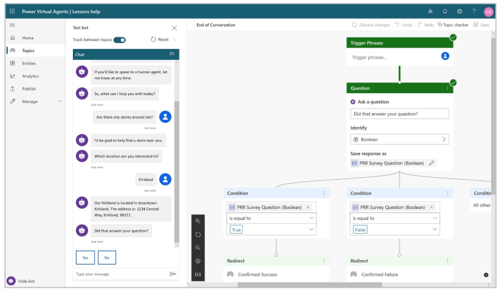 Microsoft Power Platform Power Virtual Agents
